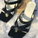 Dominique Night Out Slides (Block Heel)