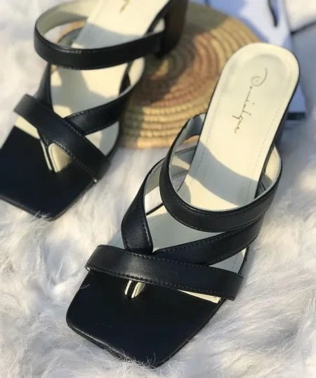 Dominique Night Out Slides (Block Heel)